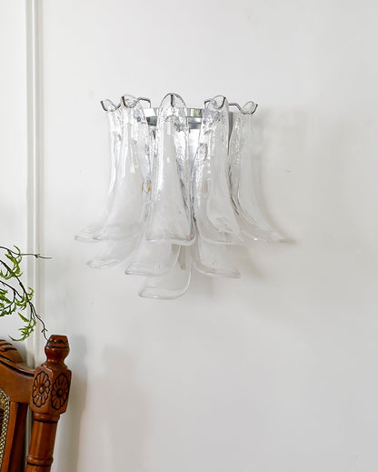 Horseshoe Wall Lamp ? 15.4″ x H 13″ / Chrome & White Wall lamp
