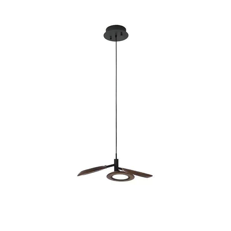 Hotaru Chandelier 1 head ? 19.7″ x H 59″ / Walnut Color / Warm Light Chandelier
