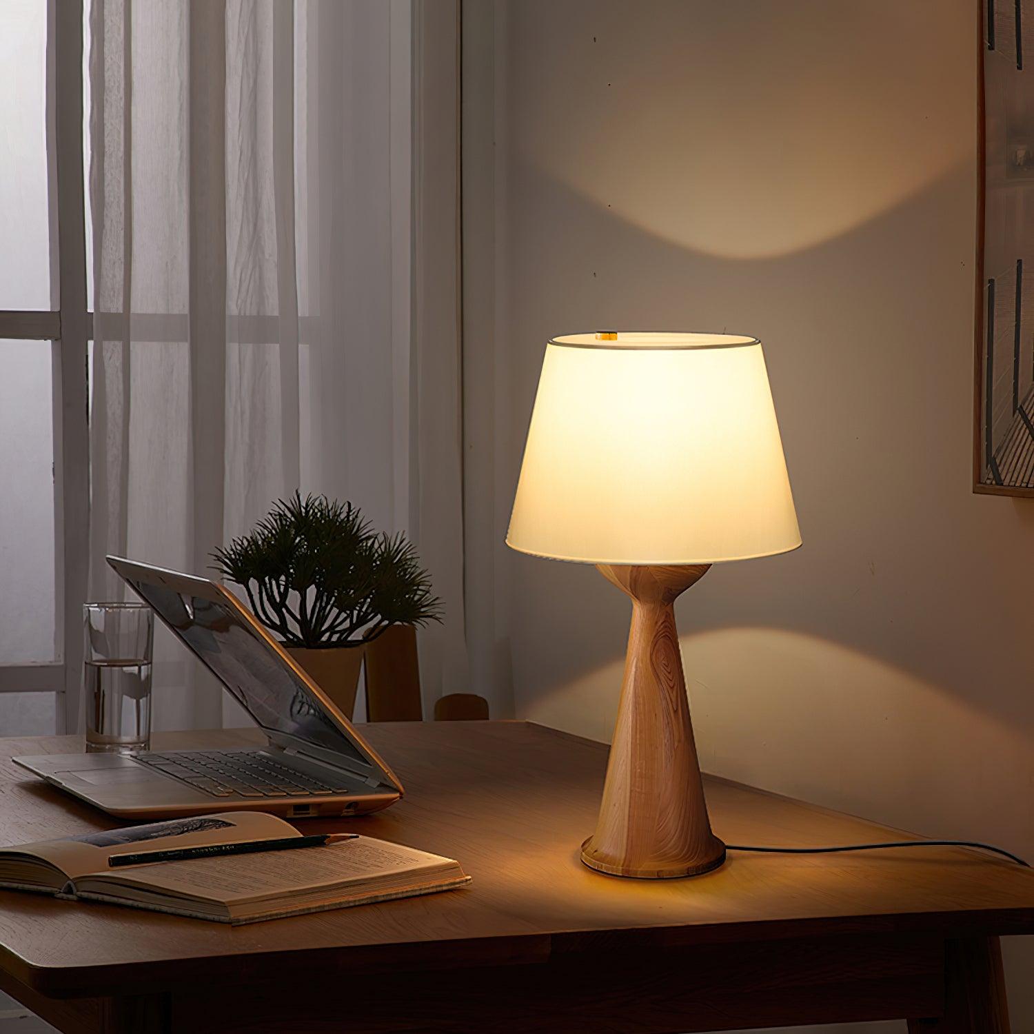 Hourglass Wood Table Lamp Table lamp