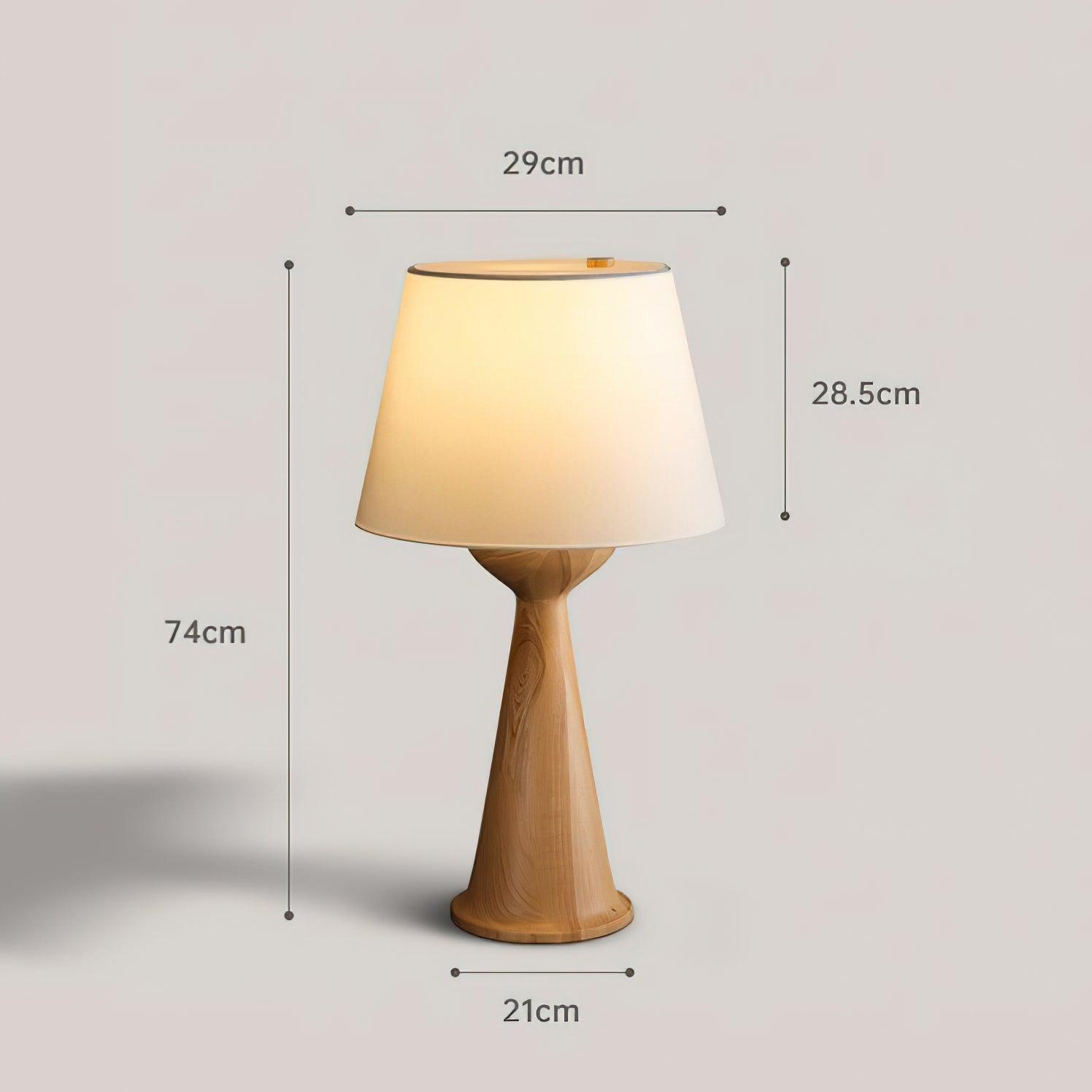 Hourglass Wood Table Lamp Table lamp