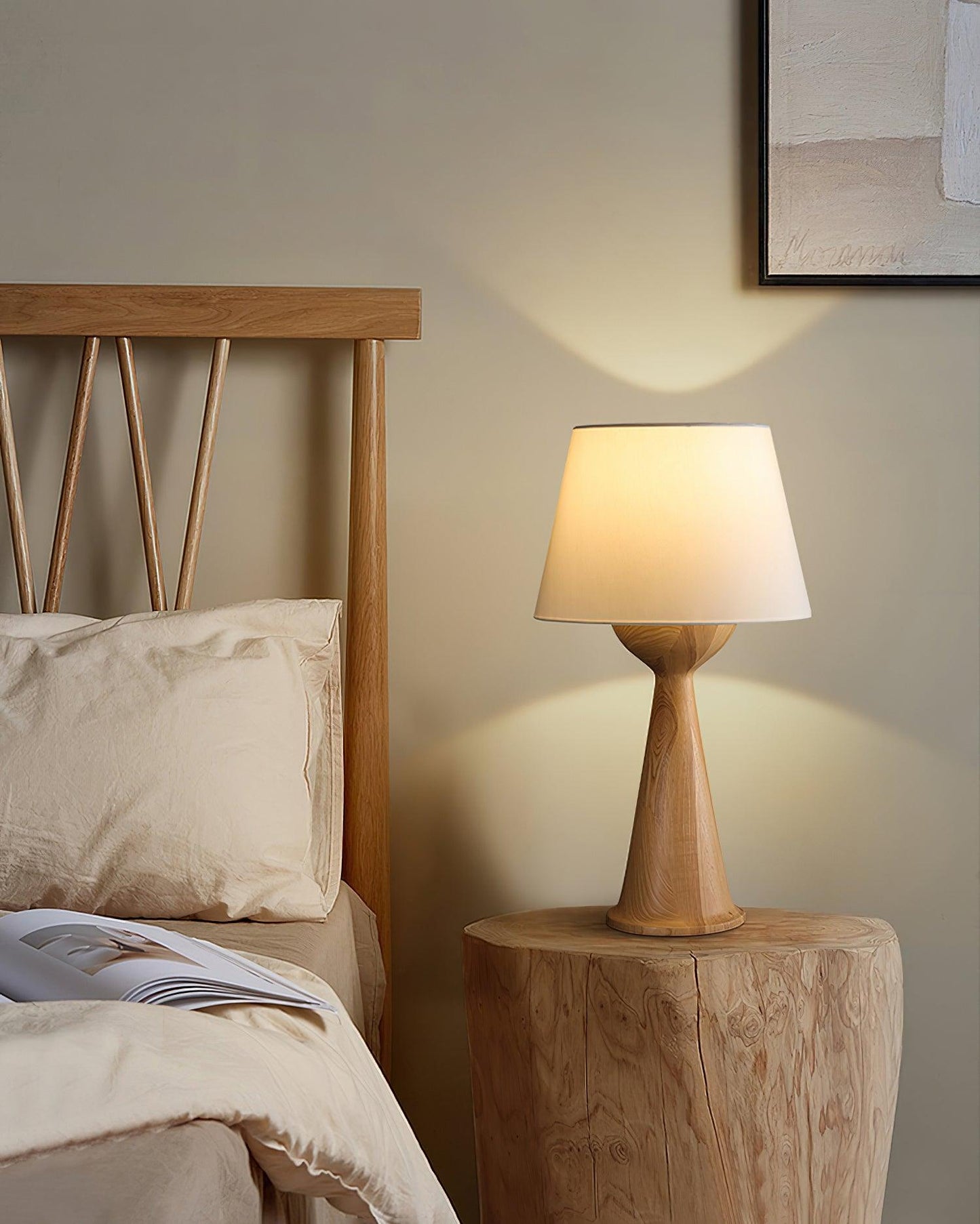 Hourglass Wood Table Lamp Table lamp
