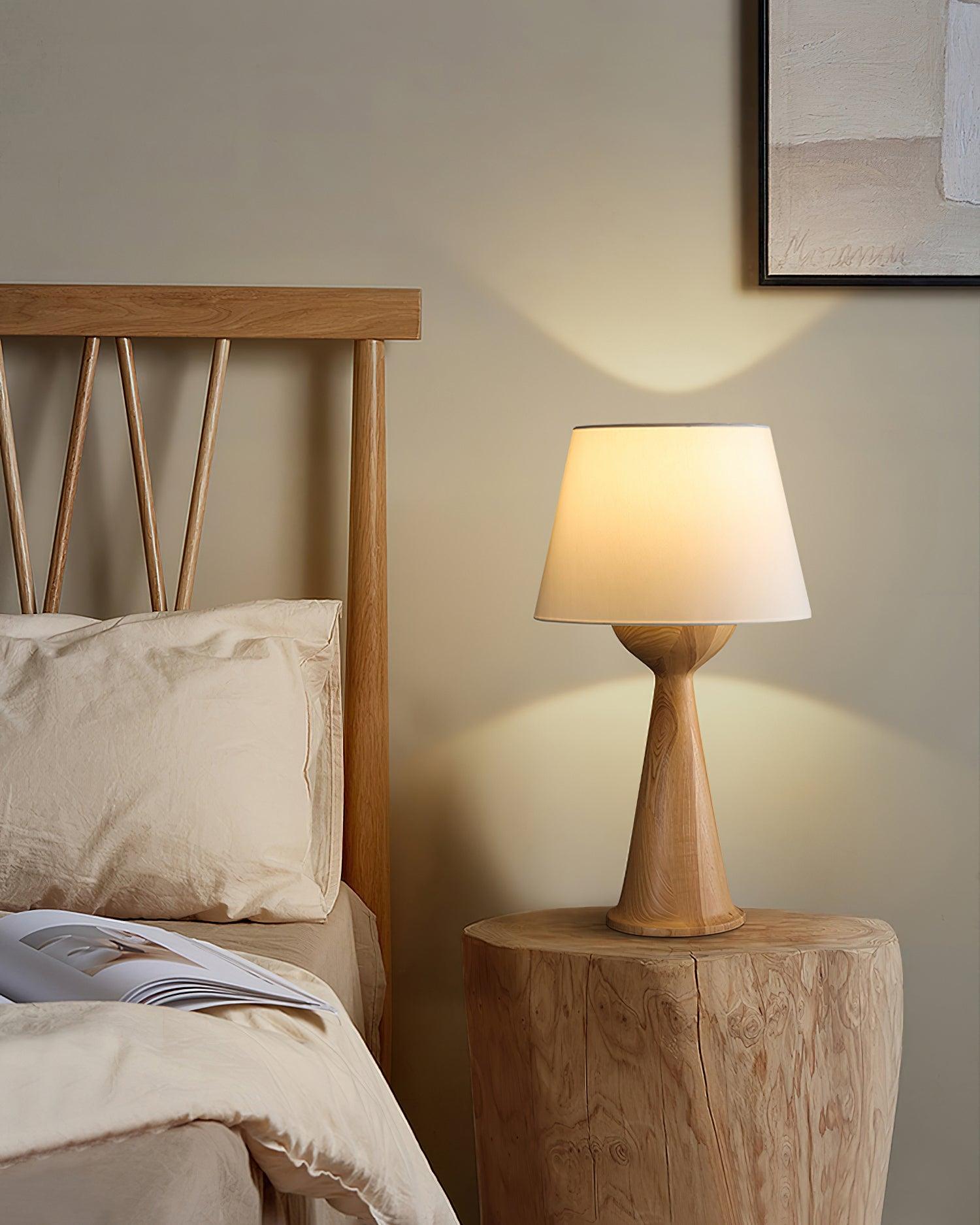 Hourglass Wood Table Lamp Table lamp