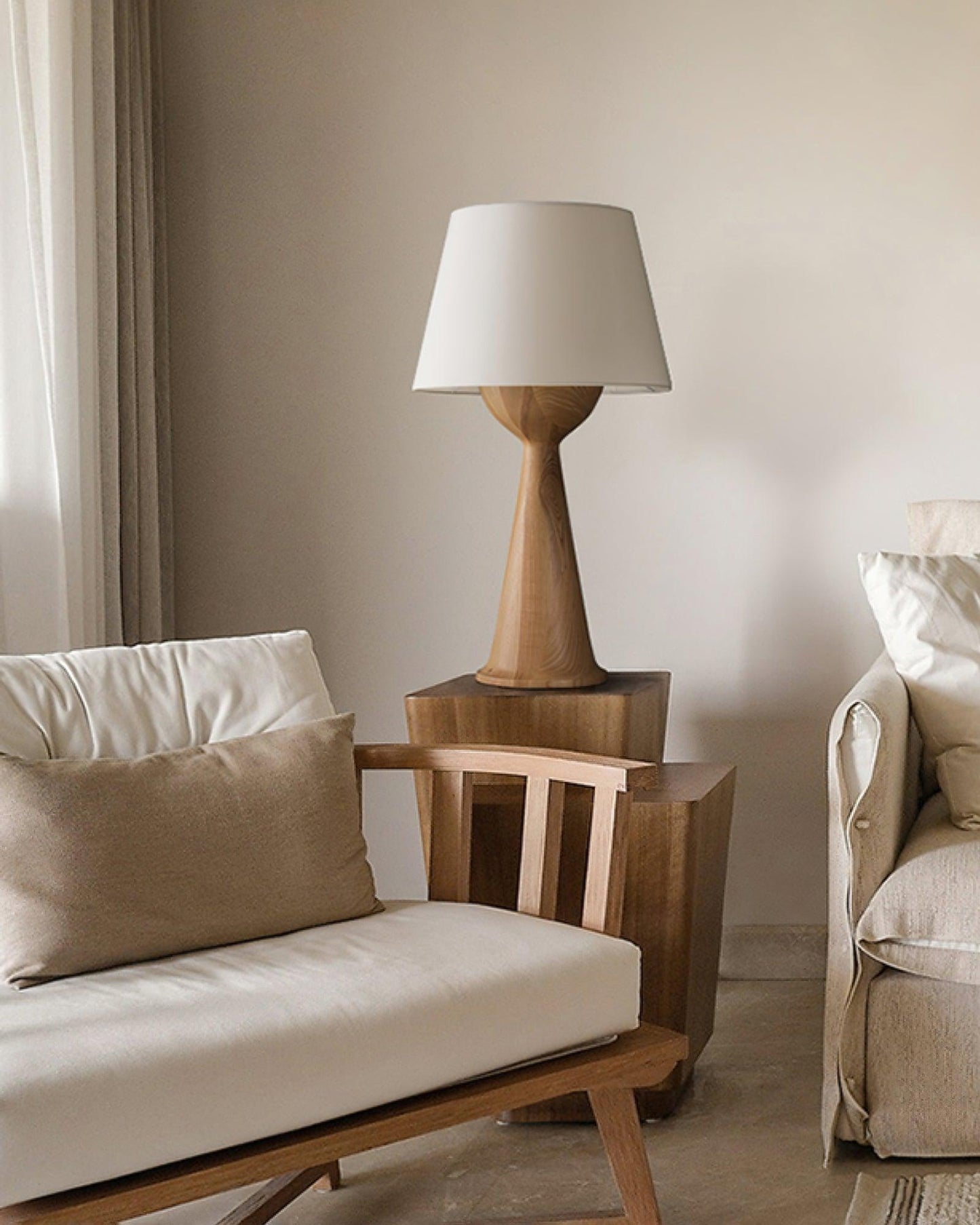 Hourglass Wood Table Lamp Table lamp