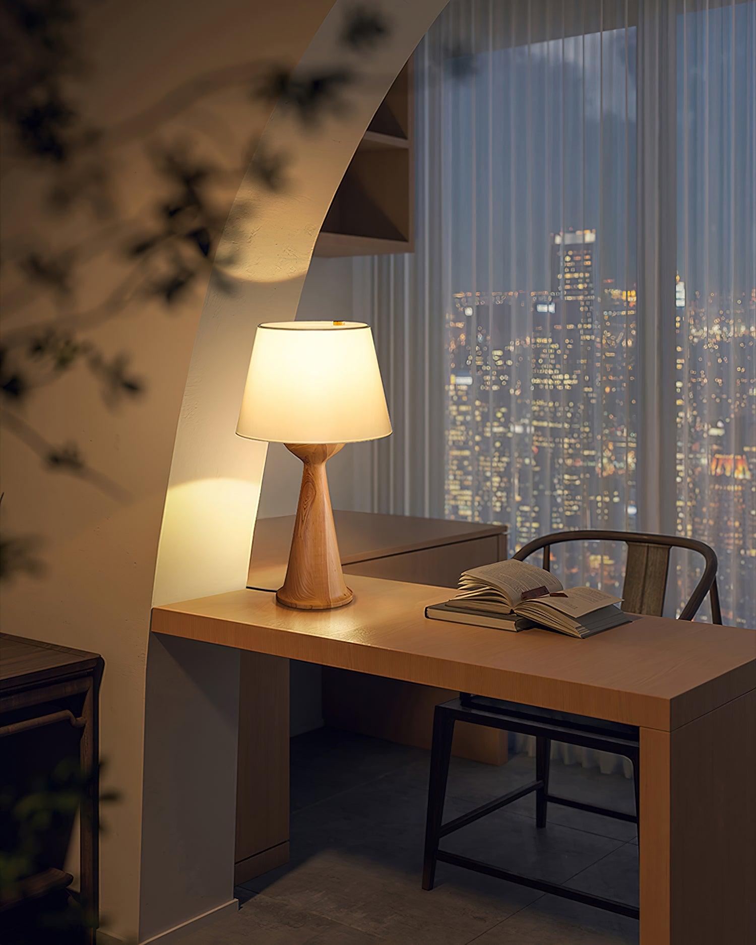 Hourglass Wood Table Lamp Table lamp