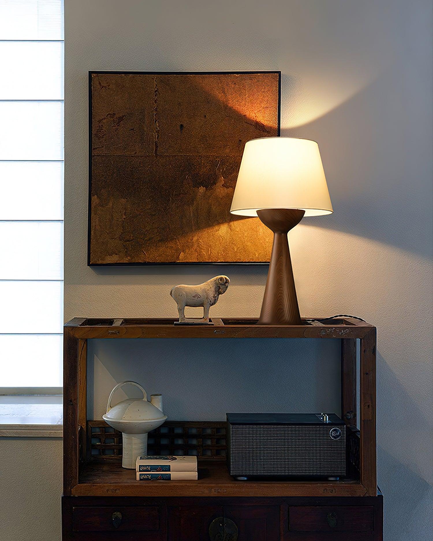 Hourglass Wood Table Lamp Table lamp