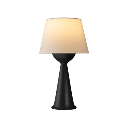Hourglass Wood Table Lamp Dia 16.1″ x H 29.1″ / Dia 41cm x H 74cm / Black / US Plug Table lamp