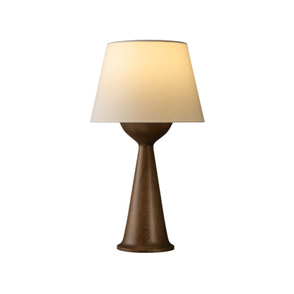 Hourglass Wood Table Lamp Dia 16.1″ x H 29.1″ / Dia 41cm x H 74cm / Walnut color / US Plug Table lamp