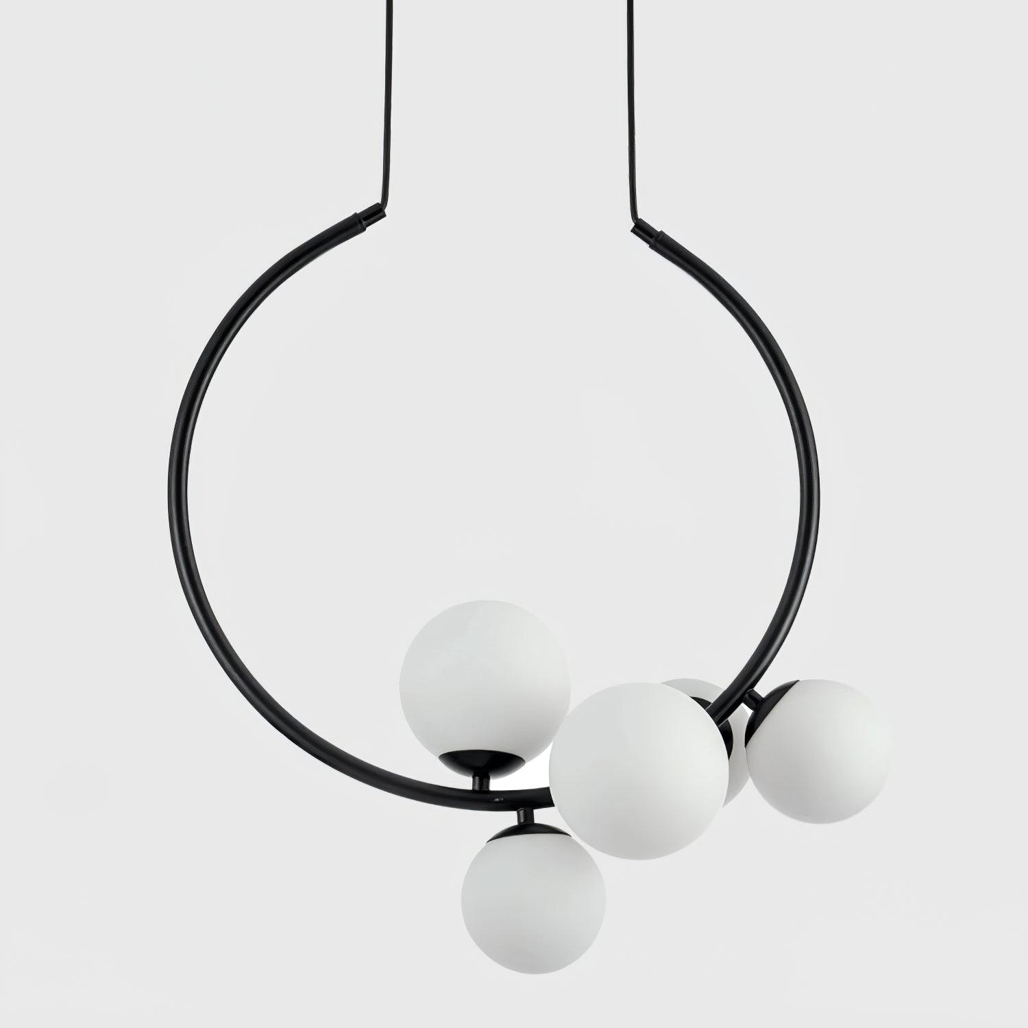 Glass Bubble Pendant Light Dia 18.9″ x H 20.9″ / Dia 48cm x H 53cm / Black Pendant light