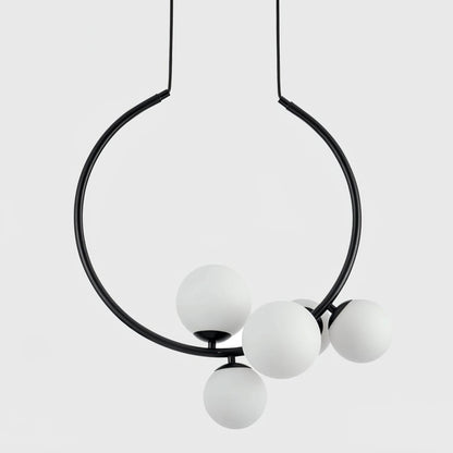 Glass Bubble Pendant Light Dia 18.9″ x H 20.9″ / Dia 48cm x H 53cm / Black Pendant light