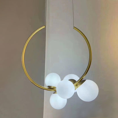 Glass Bubble Pendant Light Dia 18.9″ x H 20.9″ / Dia 48cm x H 53cm / Gold Pendant light