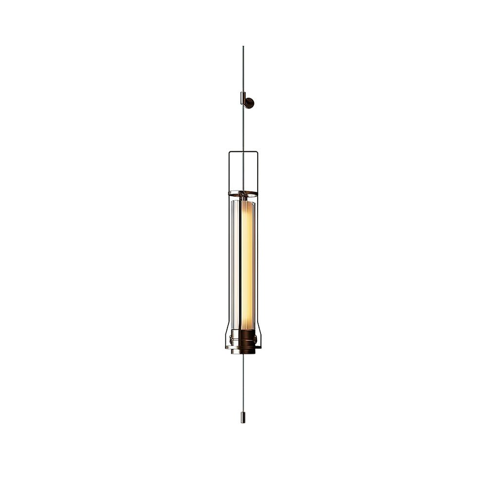 Hudson Cylinder Wall Sconce Dia 5.9″ x H 59.1″ / Bright Black & Warm Light / Single Wall lamp