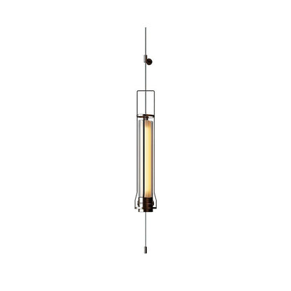 Hudson Cylinder Wall Sconce Dia 5.9″ x H 59.1″ / Bright Black & Warm Light / Single Wall lamp