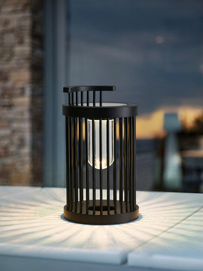 Hurricane Ruhlmann Outdoor Light Dia 11.8″ x H 20.5″ / Dia 30cm x H 52cm / Black / Solar power storage Table lamp