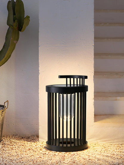Hurricane Ruhlmann Outdoor Light Dia 11.8″ x H 20.5″ / Dia 30cm x H 52cm / Black / Solar power storage Table lamp