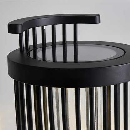 Hurricane Ruhlmann Outdoor Light Dia 11.8″ x H 20.5″ / Dia 30cm x H 52cm / Black / Solar power storage Table lamp