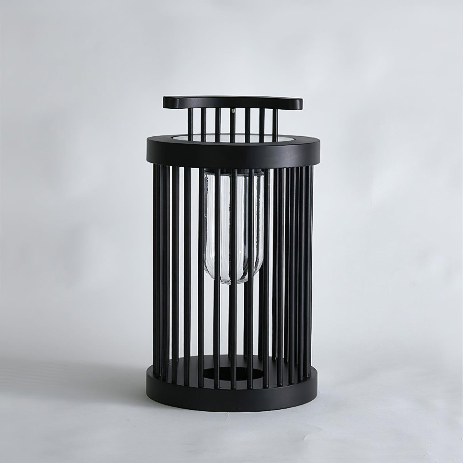 Hurricane Ruhlmann Outdoor Light Dia 11.8″ x H 20.5″ / Dia 30cm x H 52cm / Black / Solar power storage Table lamp