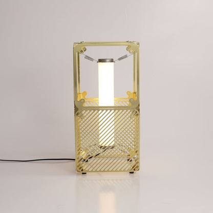Hyperqube Table Lamp L 9.3″ x W 9.3″ x H 18.3″ / Warm Light / US Plug Table lamp