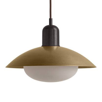 Brass Arundel Mushroom Pendant