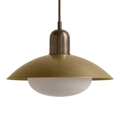 Brass Arundel Mushroom Pendant