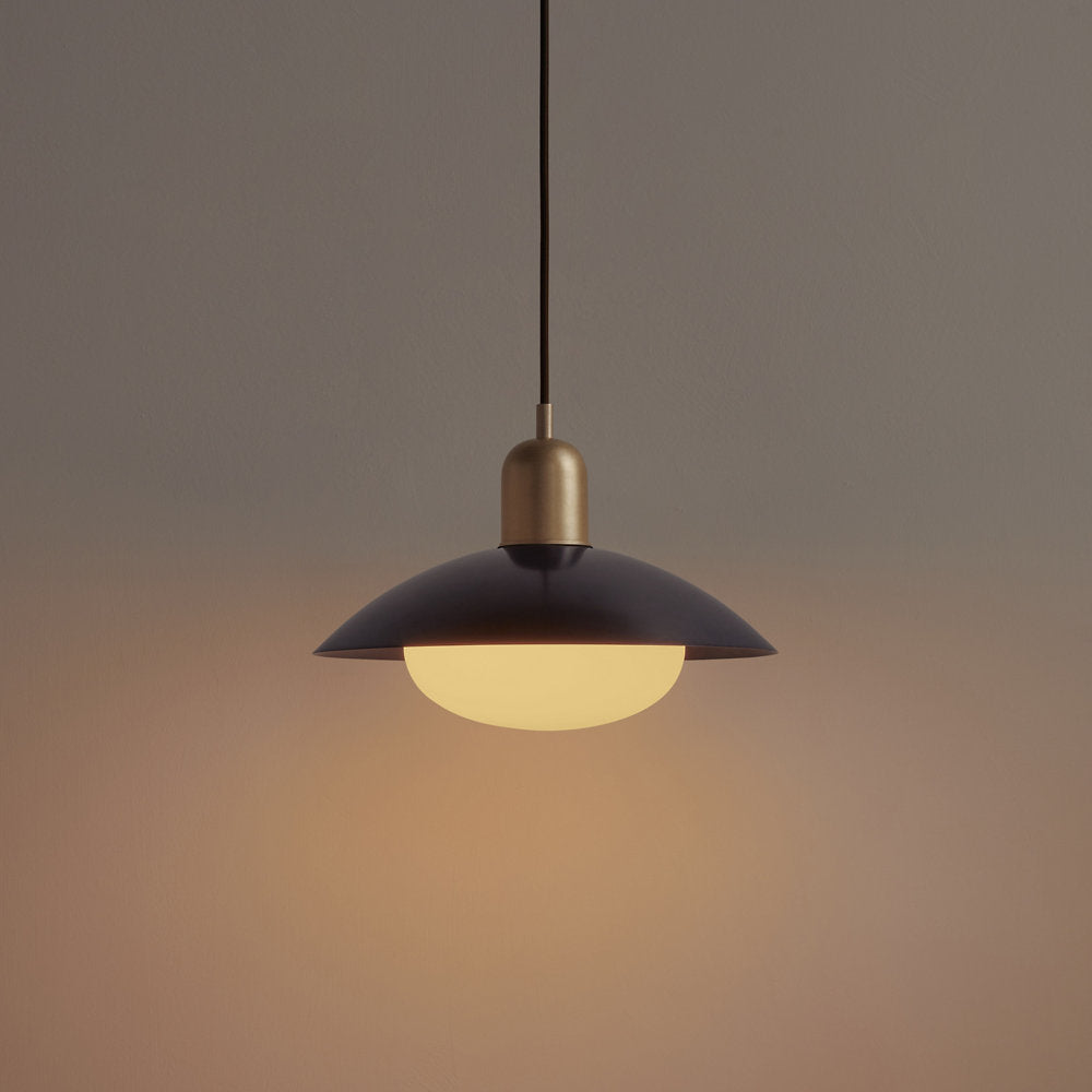 Brass Arundel Mushroom Pendant