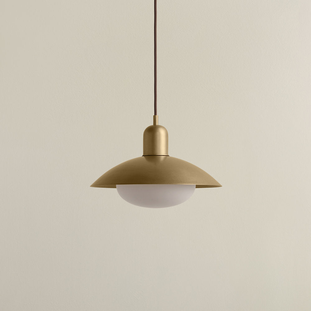 Brass Arundel Mushroom Pendant