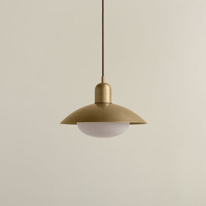 Brass Arundel Mushroom Pendant