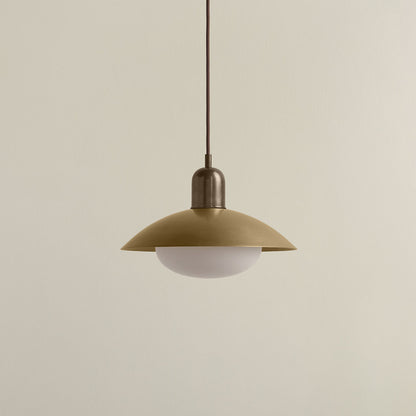Brass Arundel Mushroom Pendant
