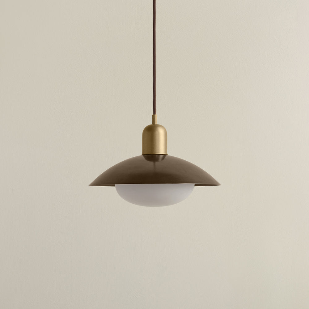 Brass Arundel Mushroom Pendant