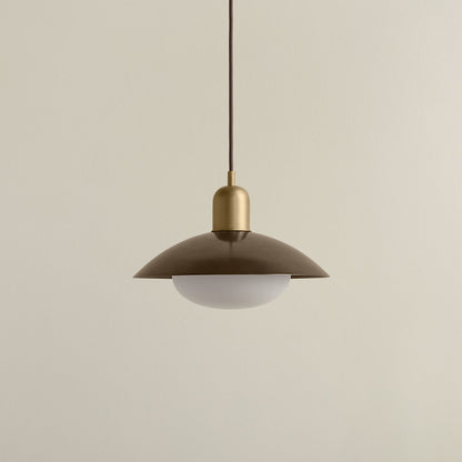 Brass Arundel Mushroom Pendant