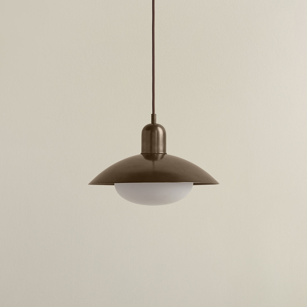Brass Arundel Mushroom Pendant