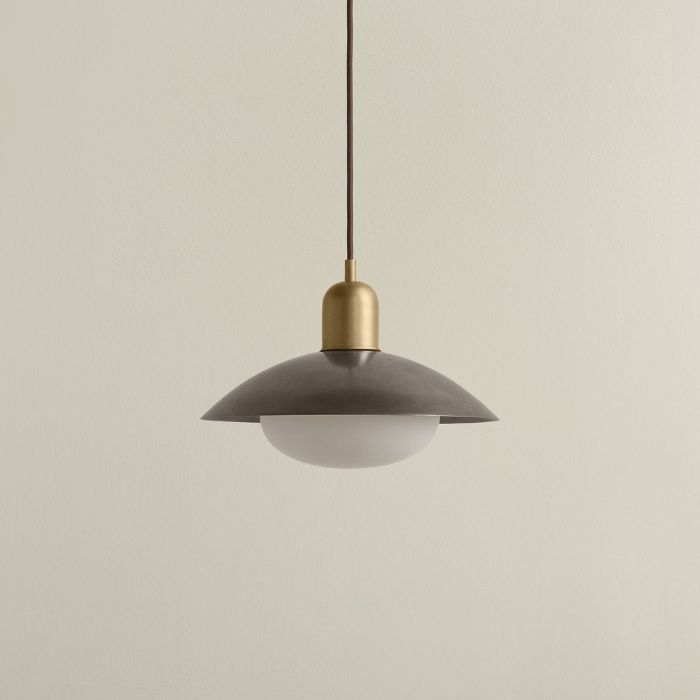 Brass Arundel Mushroom Pendant