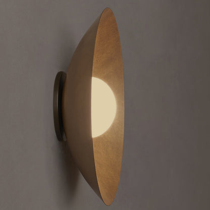 Arundel Orb Brass Slim Wall / Flushmount