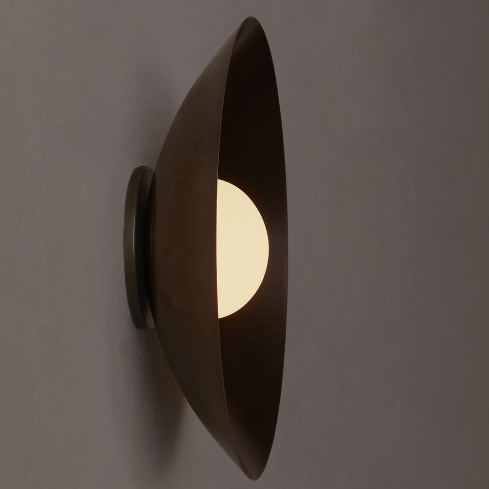 Arundel Orb Brass Slim Wall / Flushmount
