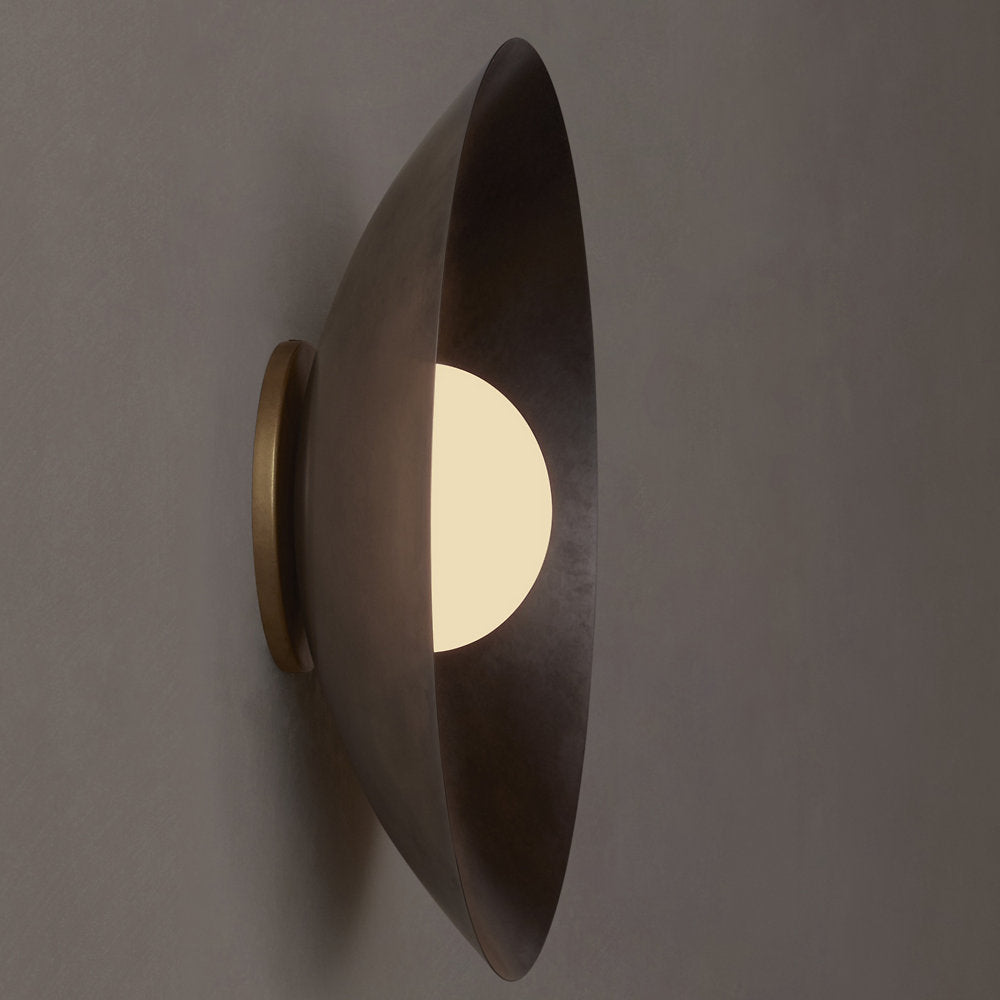 Arundel Orb Brass Slim Wall / Flushmount