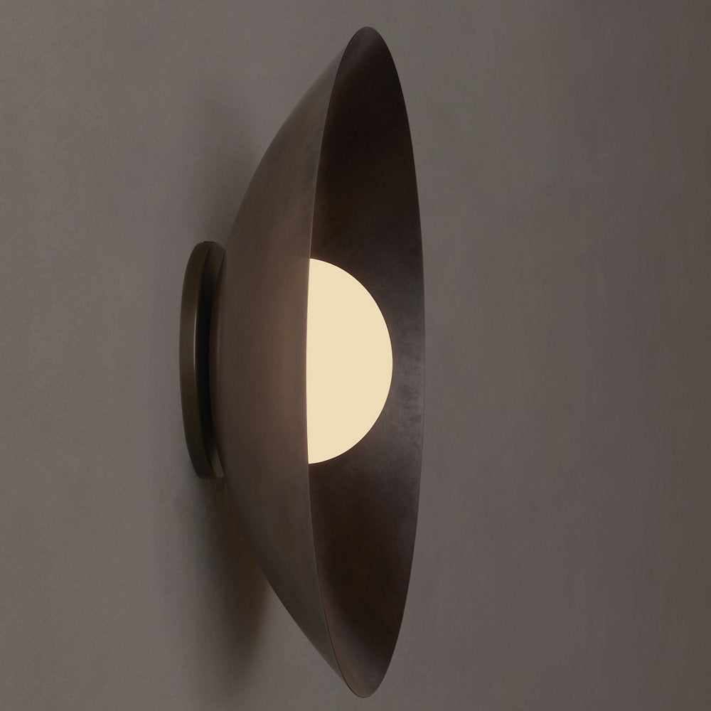 Arundel Orb Brass Slim Wall / Flushmount