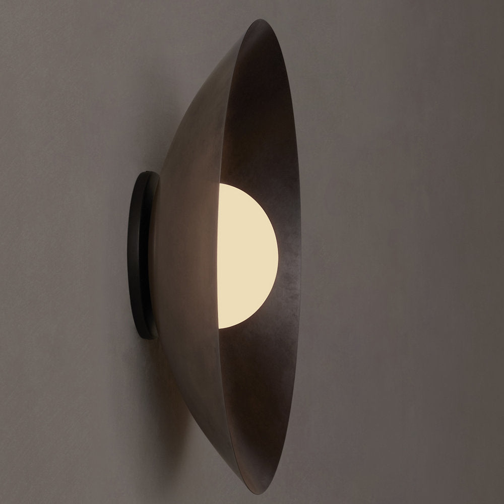 Arundel Orb Brass Slim Wall / Flushmount