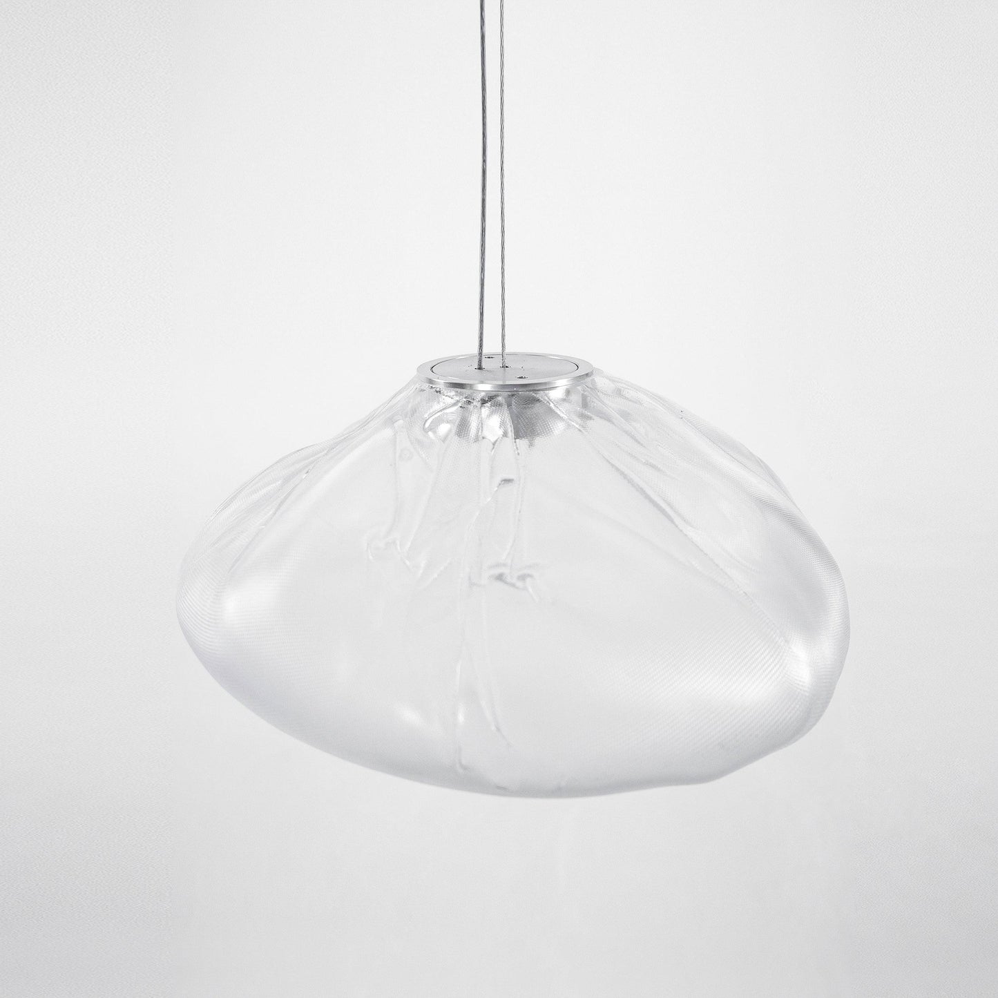 Blown Glass Random Pendant Light Dia 30cm x H 23cm / Transparent glass Pendant light