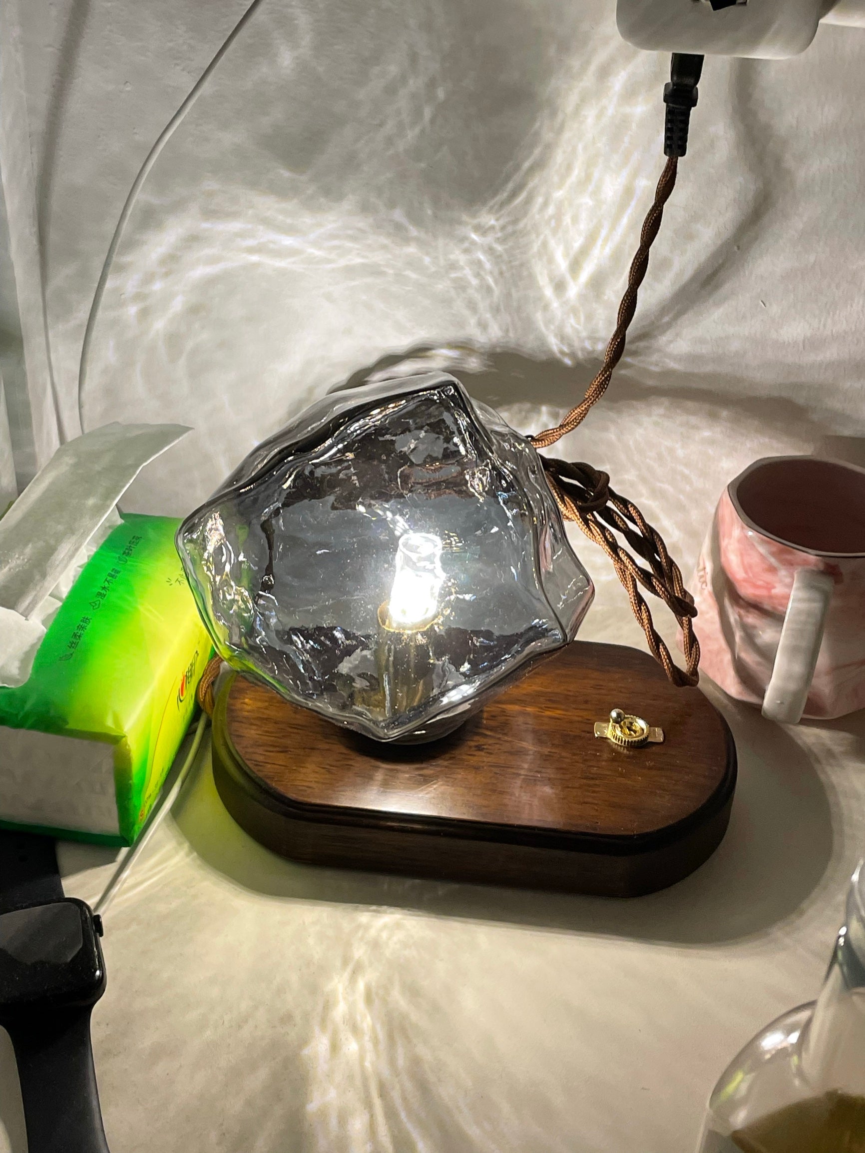 Ice Stone Glass Table Lamp Table lamp