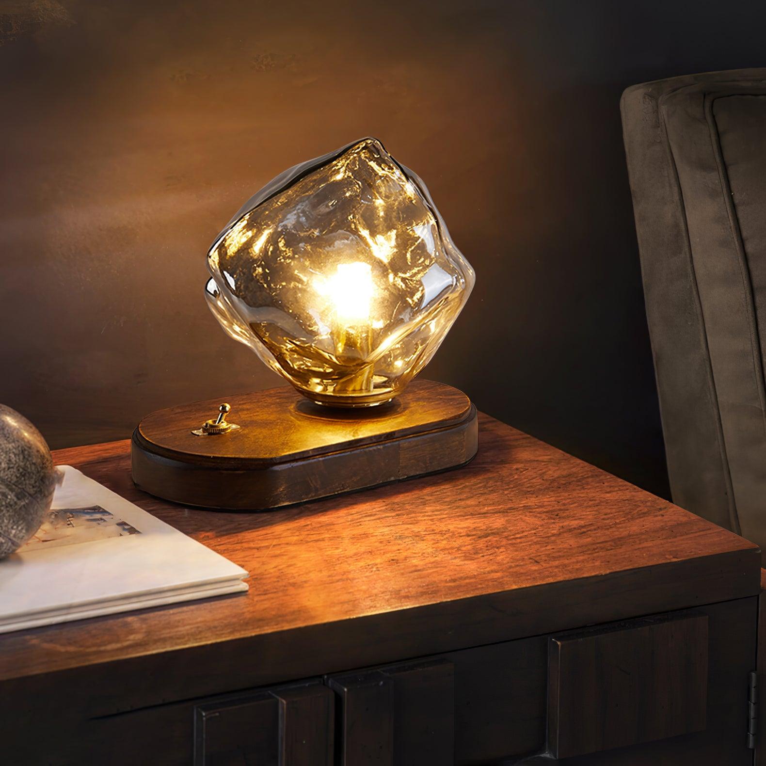Ice Stone Glass Table Lamp Table lamp