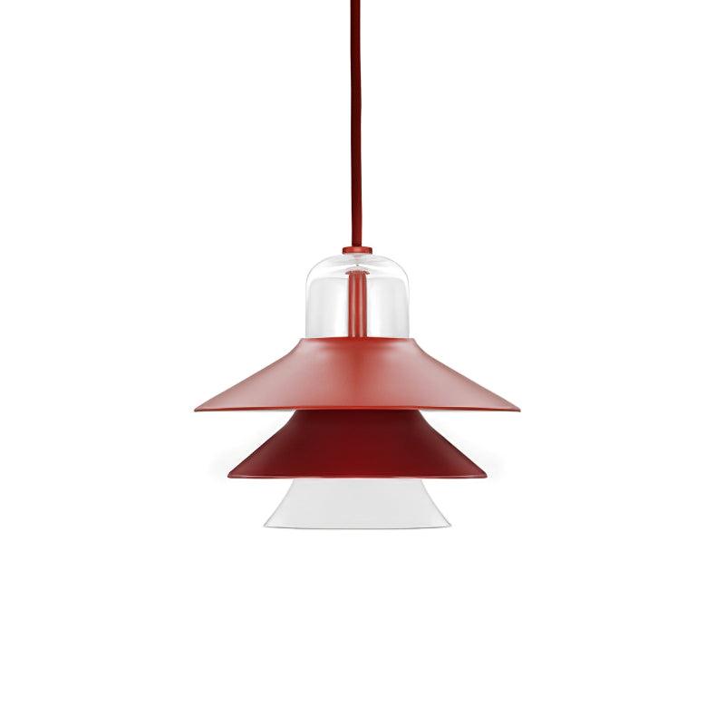 Ikono Pendant lamp Dia 11.8″ x H 59.1″ / Dia 30cm x H 150cm / Red Pendant light