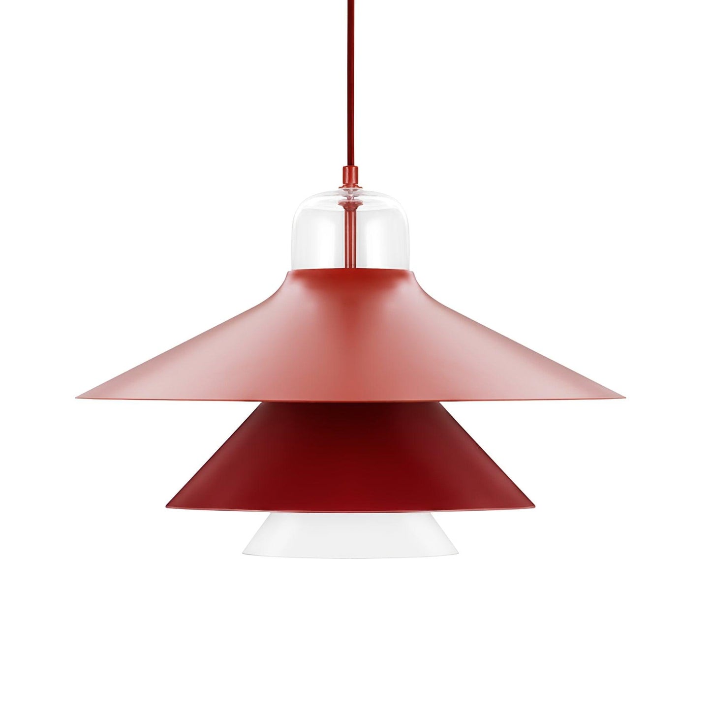 Ikono Pendant lamp Dia 15.7″ x H 59.1″ / Dia 40cm x H 150cm / Red Pendant light