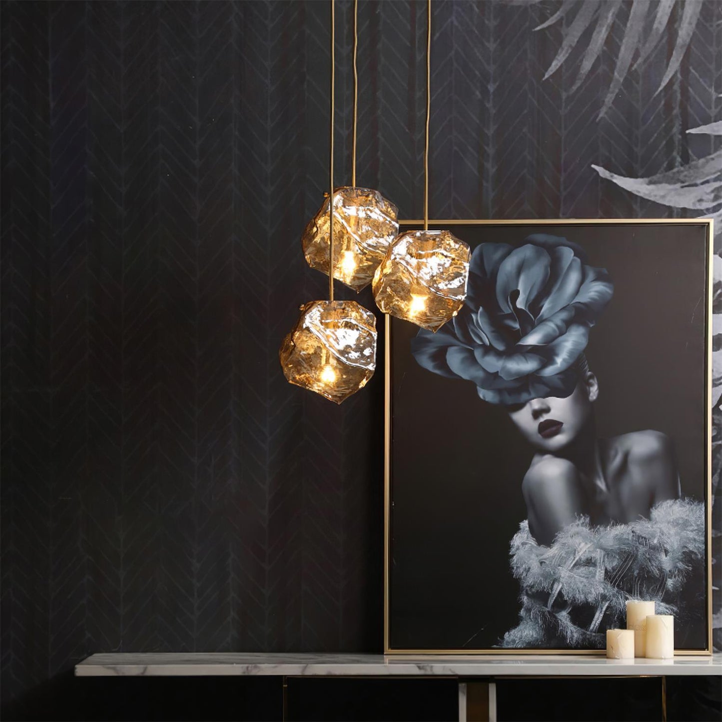 Illyria Ice Glass Pendant Lamp Pendant light