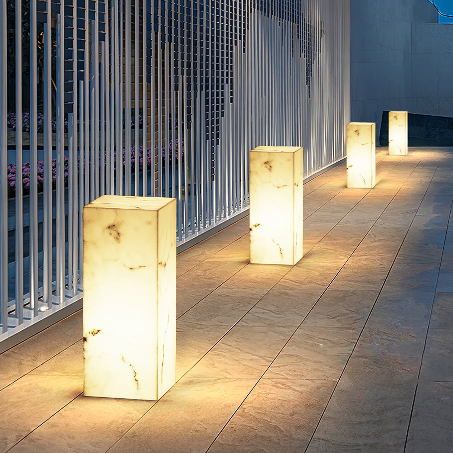Imitation Marble Cube Outdoor Light Outdoor Lighting
