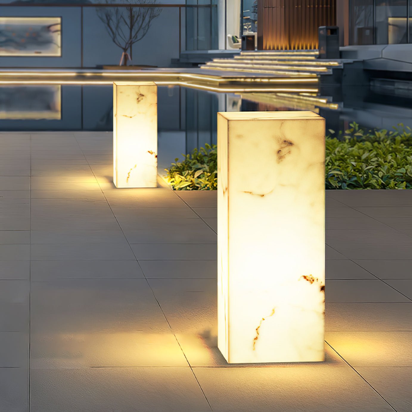 Imitation Marble Cube Outdoor Light Outdoor Lighting