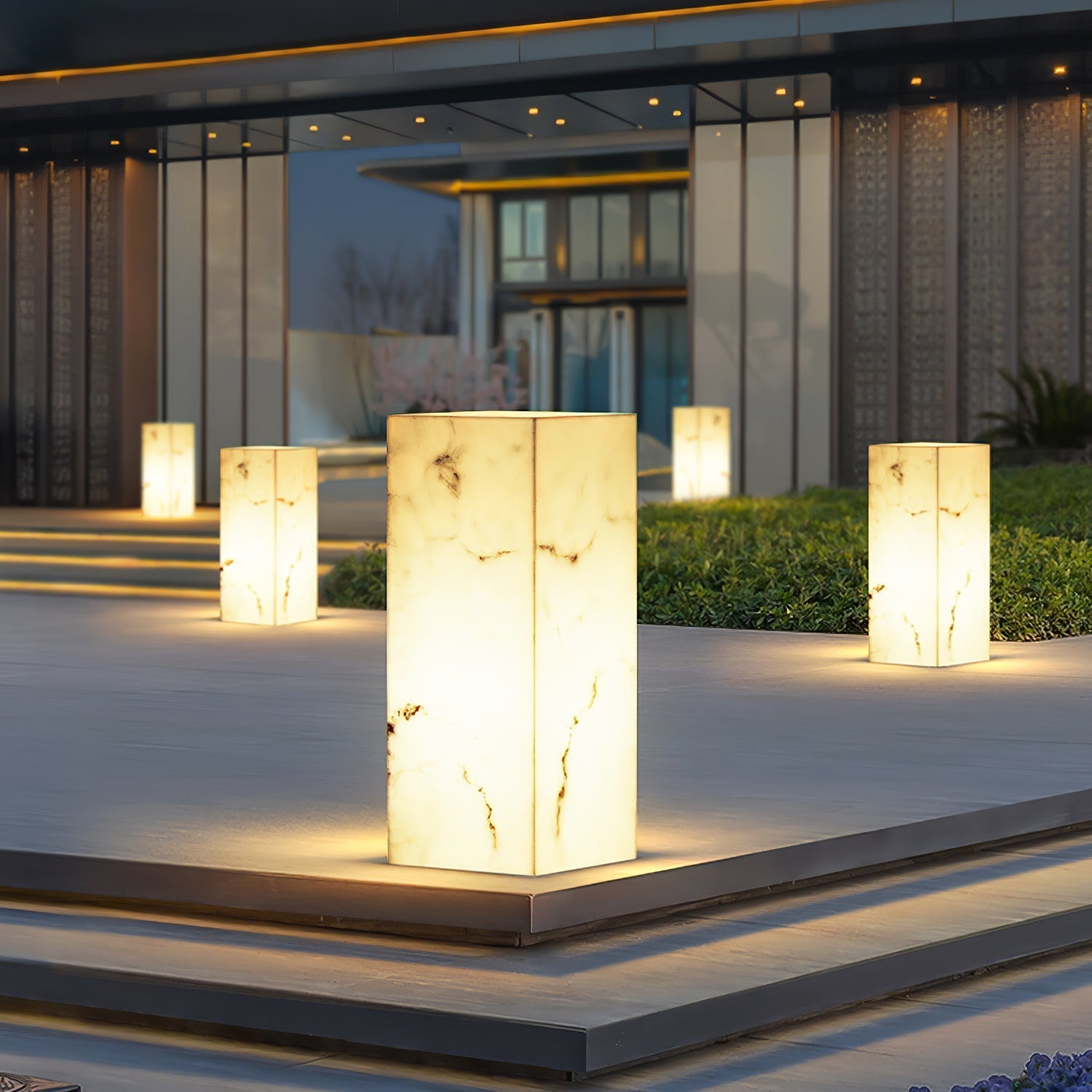 Imitation Marble Cube Outdoor Light Outdoor Lighting