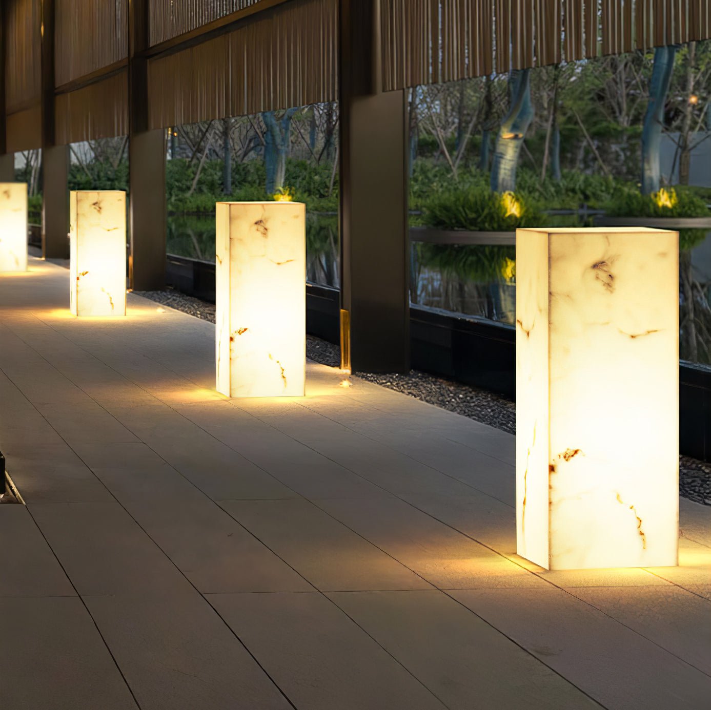 Imitation Marble Cube Outdoor Light Outdoor Lighting