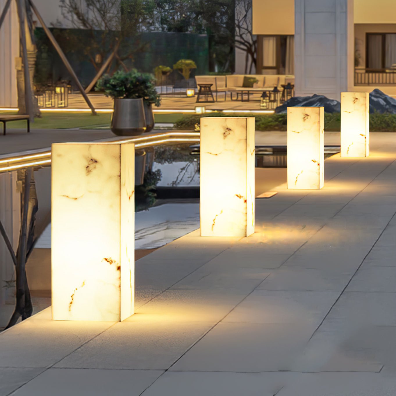 Imitation Marble Cube Outdoor Light Outdoor Lighting