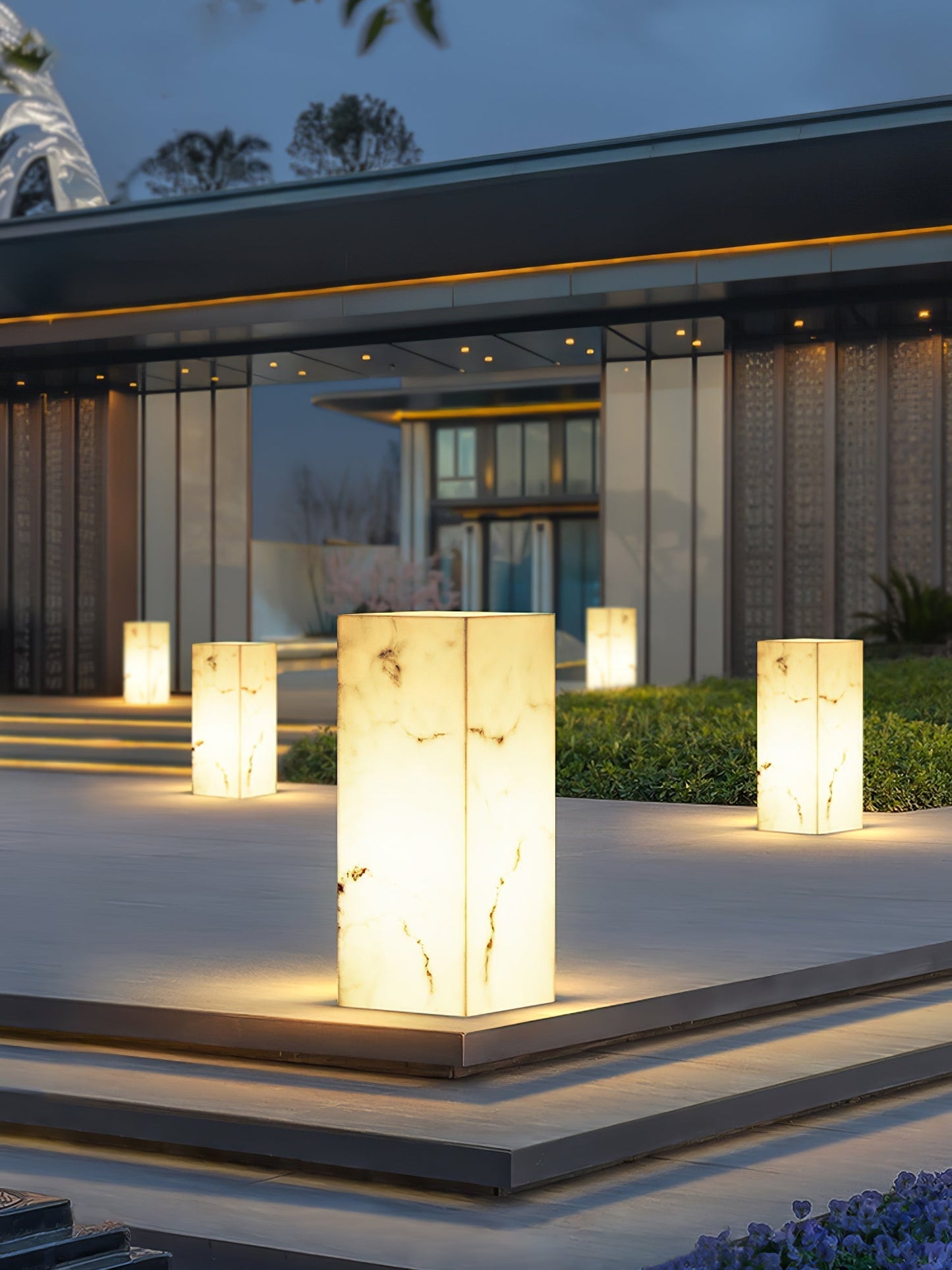 Imitation Marble Cube Outdoor Light Outdoor Lighting