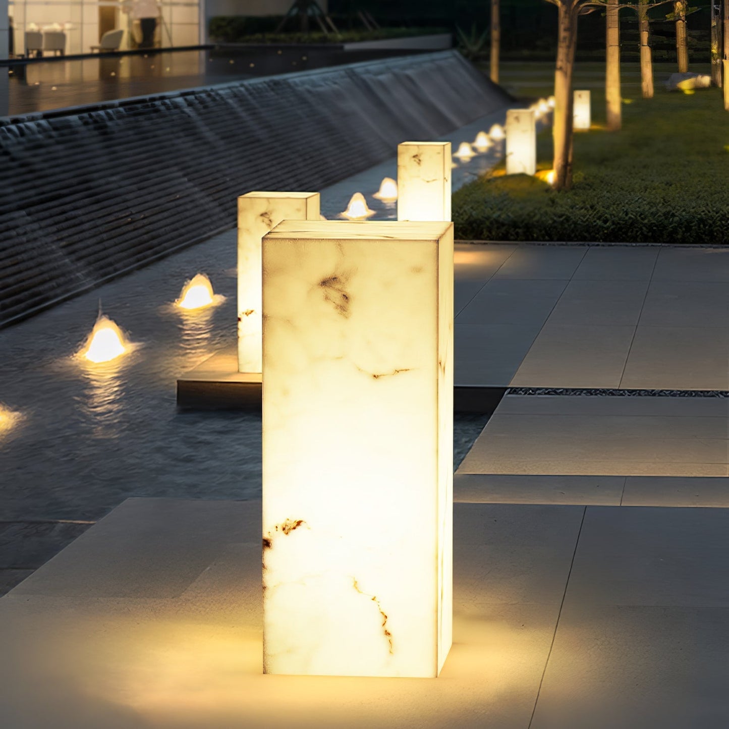 Imitation Marble Cube Outdoor Light Outdoor Lighting