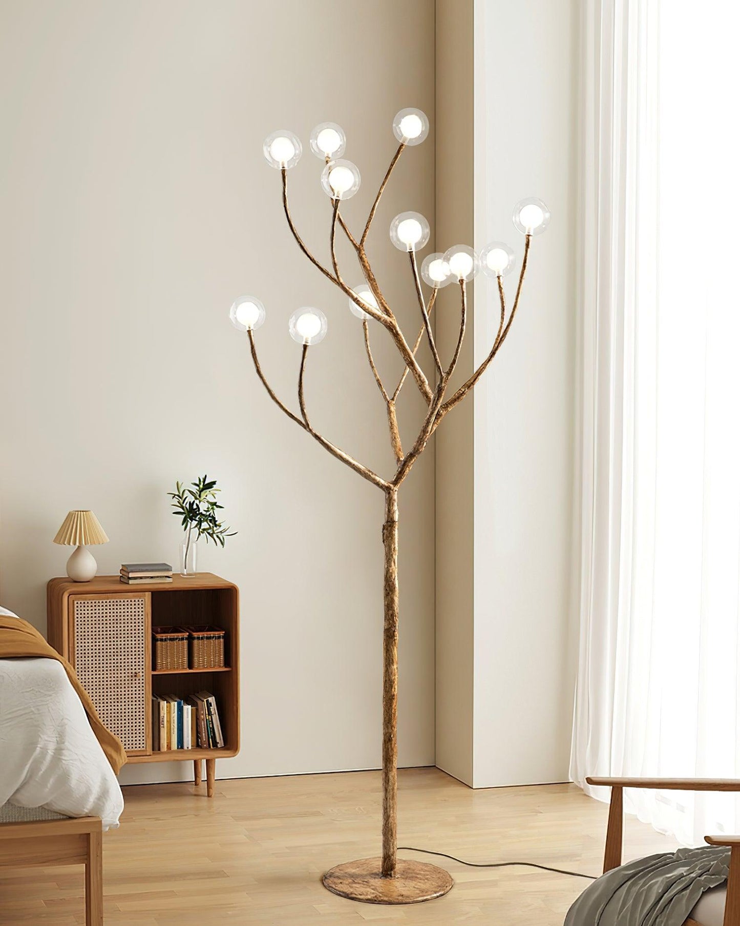 Imitation Wood Floor Lamp Floor lamp